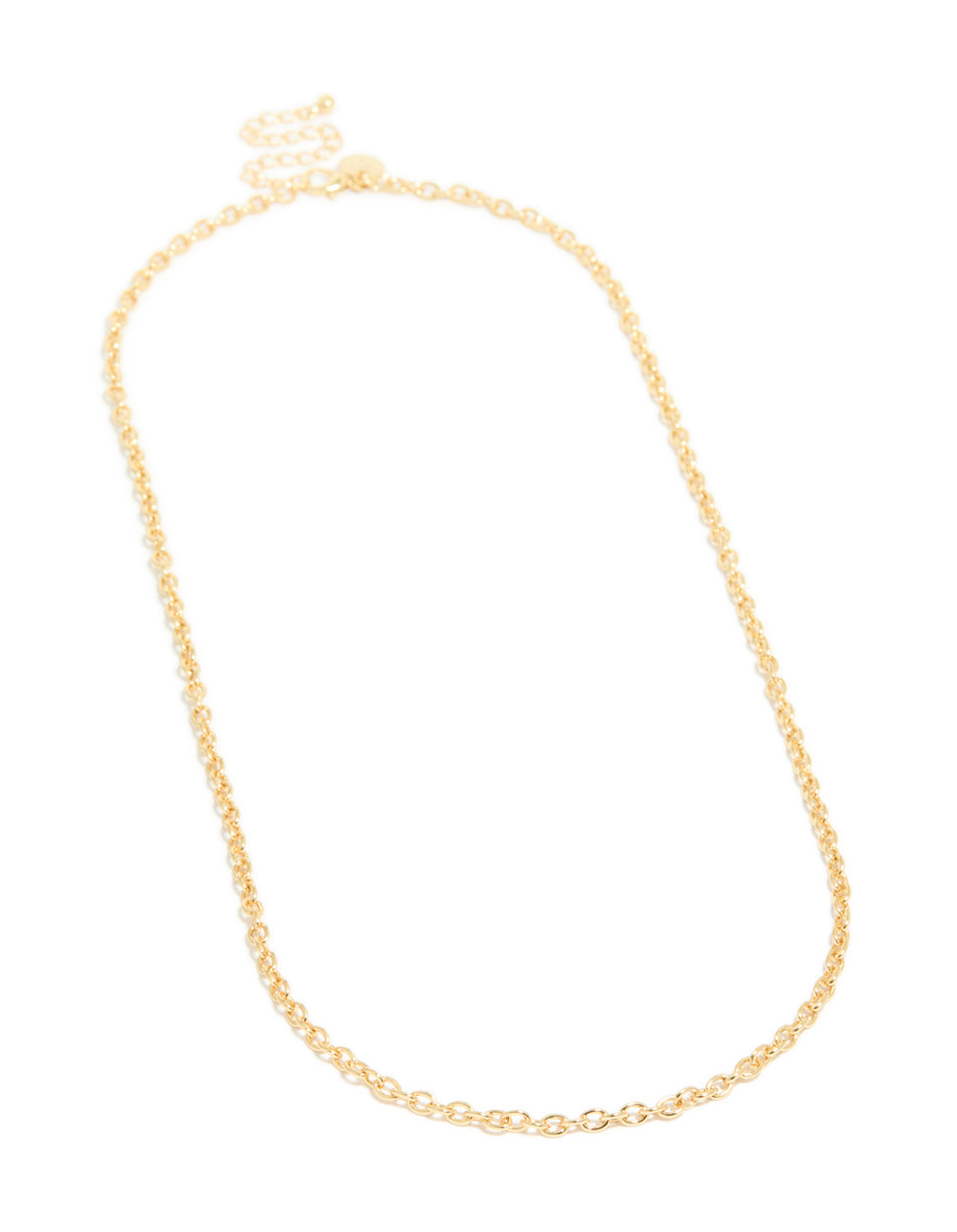 Gold Plated Rolo Chain Necklace