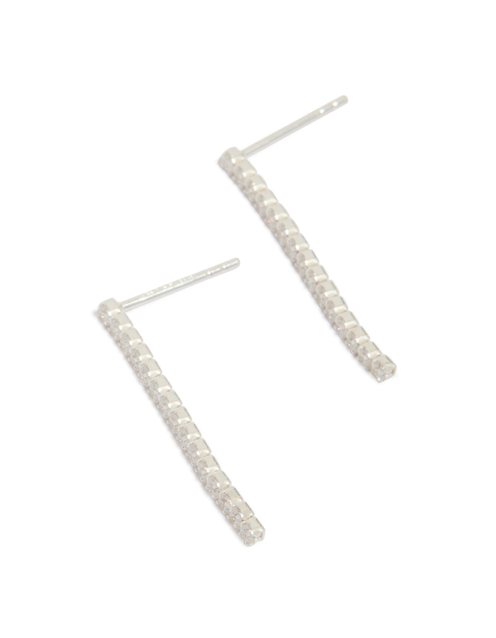 Sterling Silver Cubic Zirconia Drop Earrings