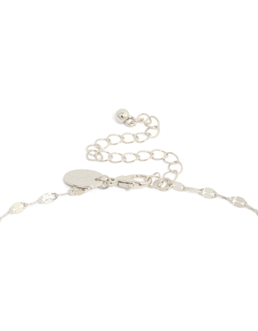 Silver Diamante Bag Necklace