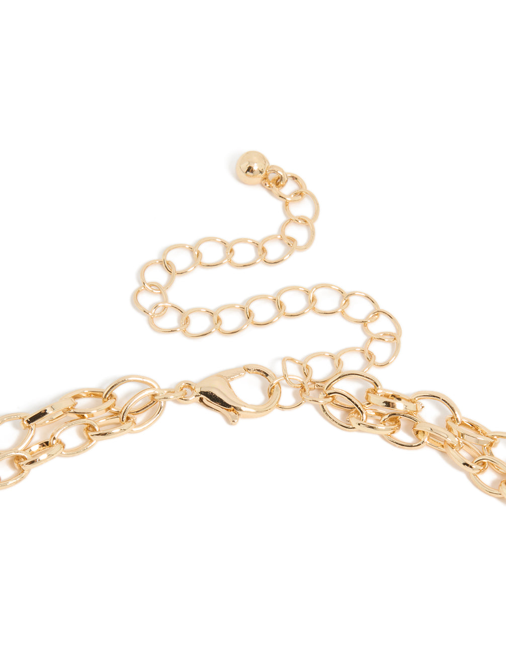 Gold Ocean Charm Layered Necklace