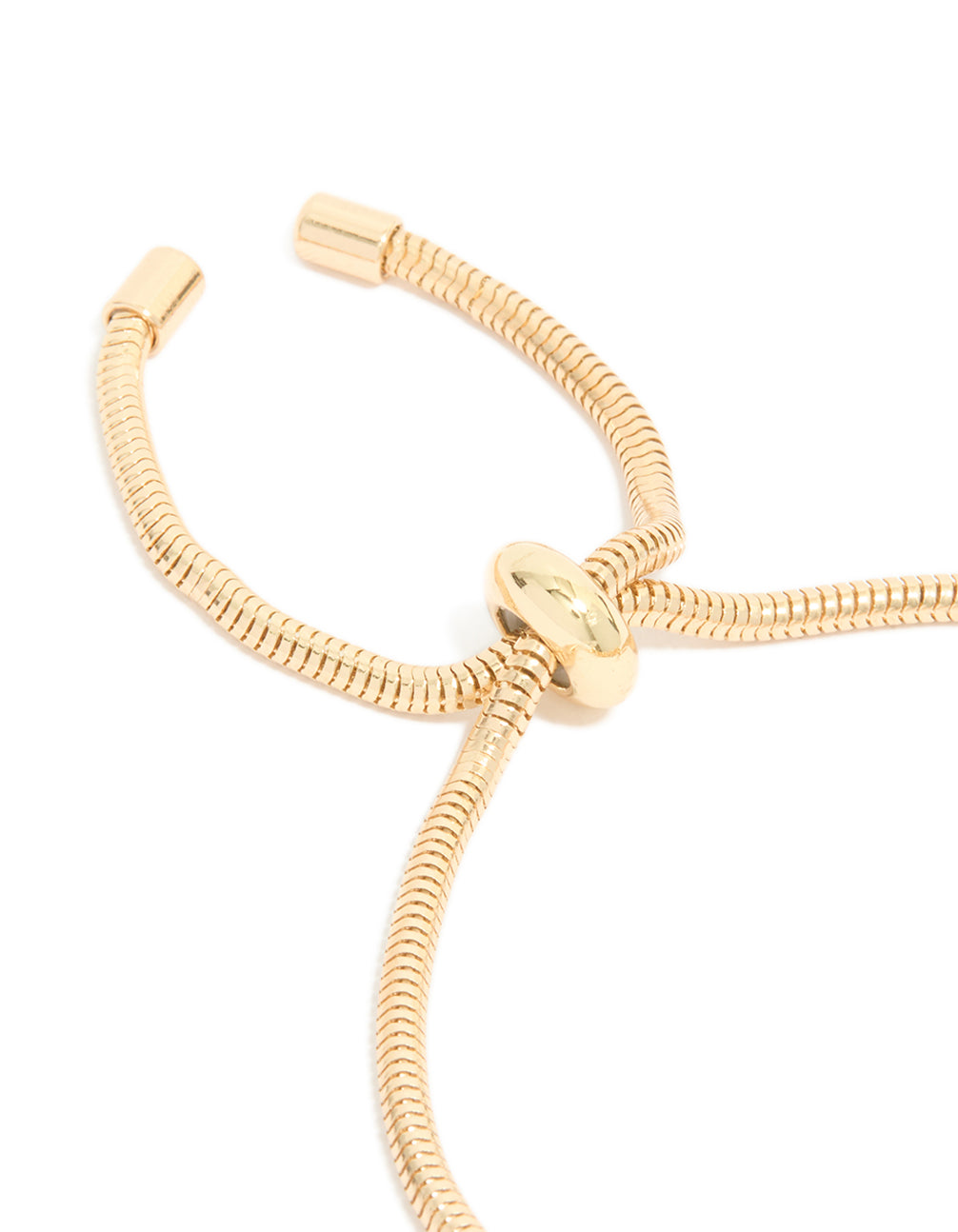 Gold Blue Clover & Heart Charm Toggle Bracelet
