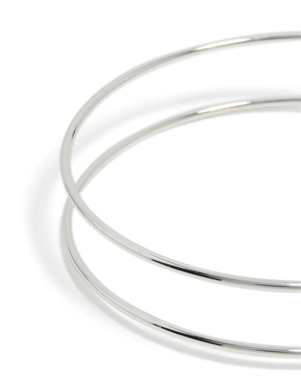 Highlighting the silver diamante thin wrap arm cuff bangle with polished metal finish closure detail view