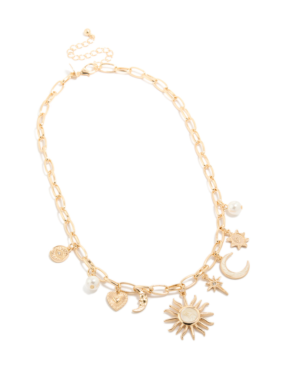 Gold Celestial Charm Necklace