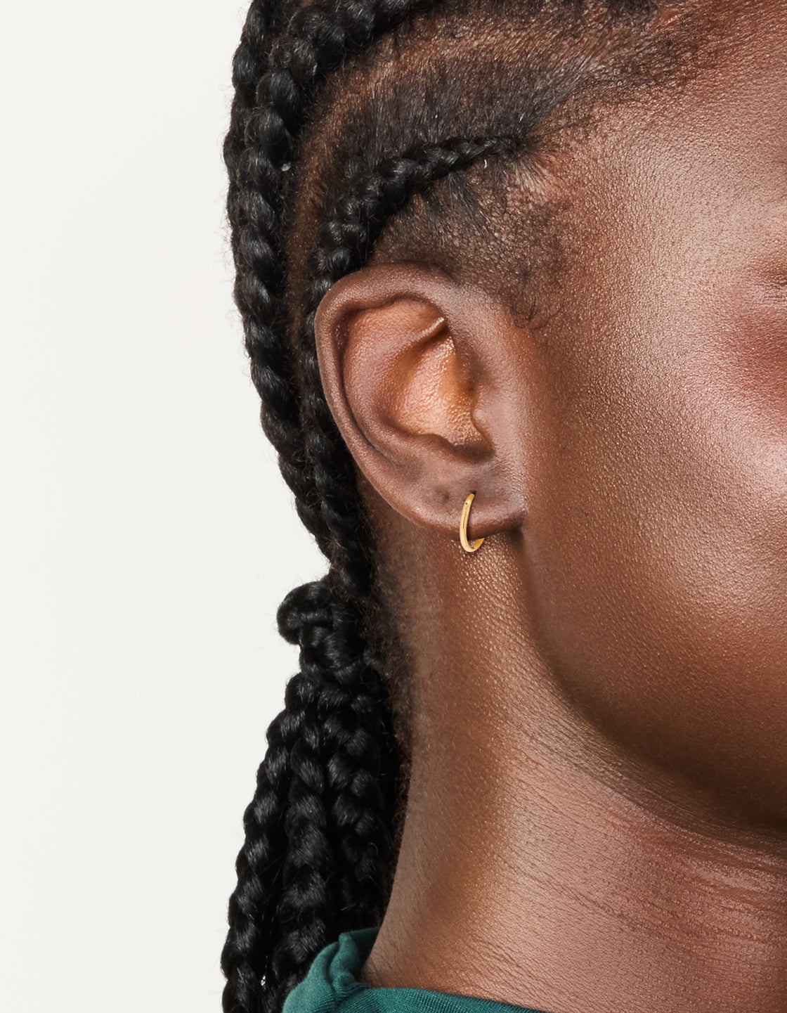 Gold Plated Surgical Steel 8 MM Thick Sleeper Earrings
