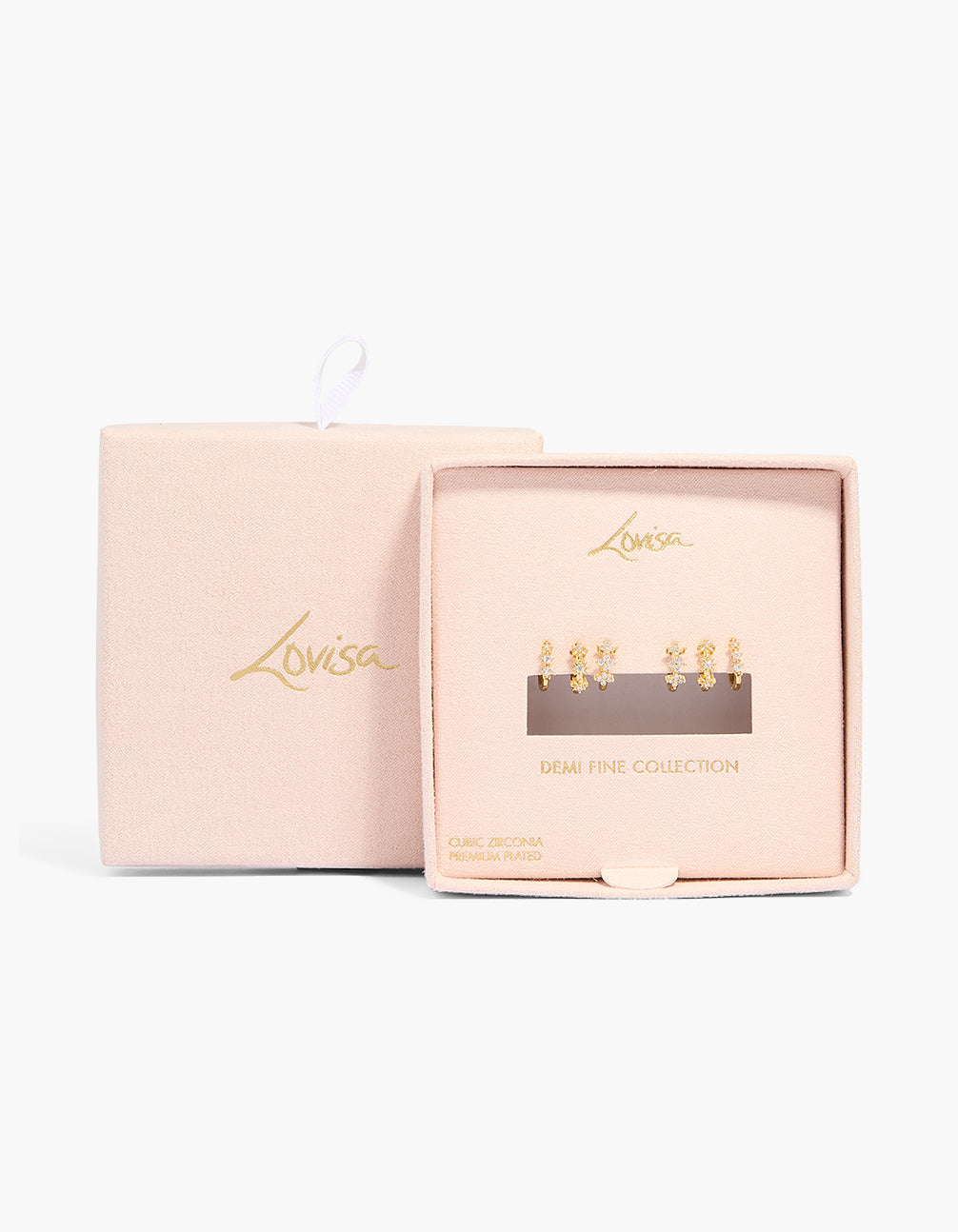 Gold Plated Celestial Mini Huggie Earrings 3-Pack