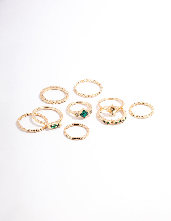 Gold Square & Radiant Ring Pack