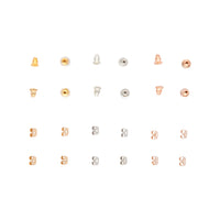 Mixed Plating Disc & Butterfly Earring Back 24Pack - link has visual effect only