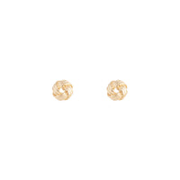 Gold Textured Knot Stud Earrings - link has visual effect only