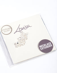 Silver Extension Chain Necklace - link has visual effect only