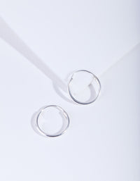 Sterling Silver 12mm Hoop Earrings - link has visual effect only