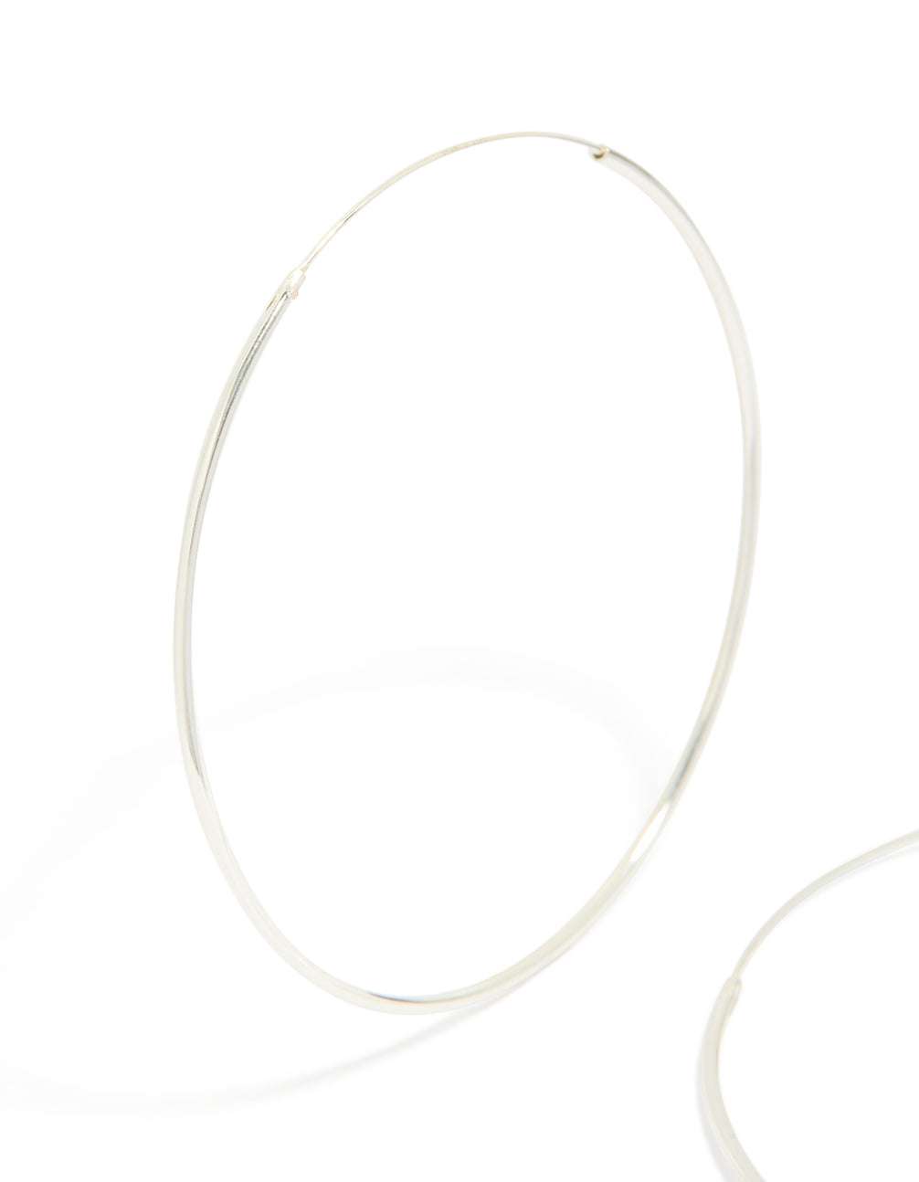 Sterling Silver 50Mm Hoop