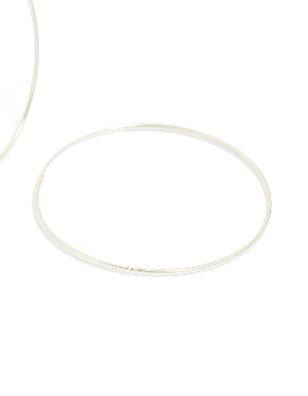 Sterling Silver 50Mm Hoop