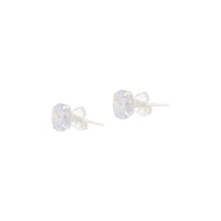 Sterling Silver 1 Carat Cubic Zirconia Stud - link has visual effect only