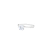 Sterling Silver Diamante Stone Ring - link has visual effect only