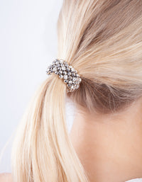 Rhodium Disco Hair Tie - link has visual effect only