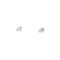 Silver Tiny Diamante Stud Earrings - link has visual effect only