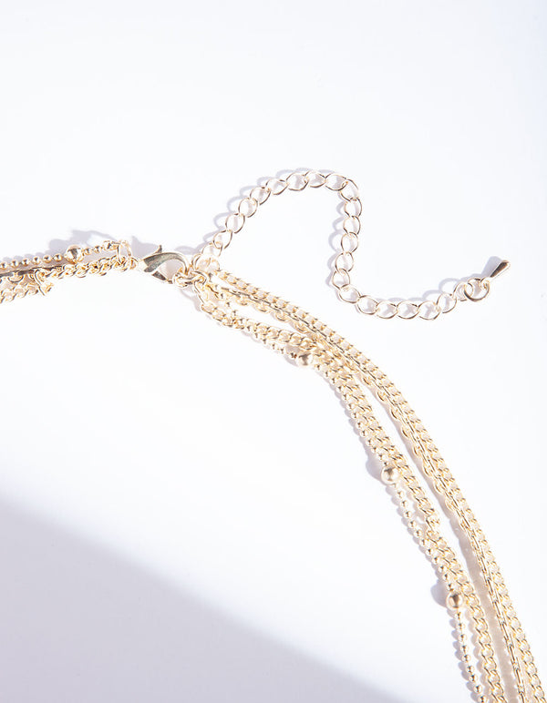 Gold Filigree Diamante Headchain