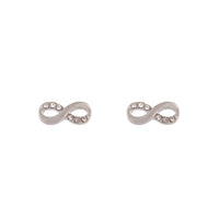 Silver Infinity Diamante Earrings - link has visual effect only