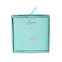 Sterling Silver Engrave Me Heart Necklace - link has visual effect only