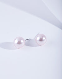 Pearl Ball Stud Earrings - link has visual effect only