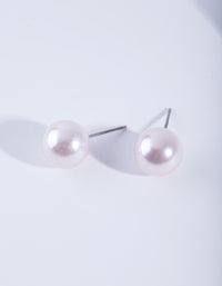 Pearl Ball Stud Earrings - link has visual effect only
