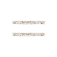 Silver Double Diamante Barrette - link has visual effect only