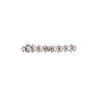 Silver Crystal Barrette Clip - link has visual effect only
