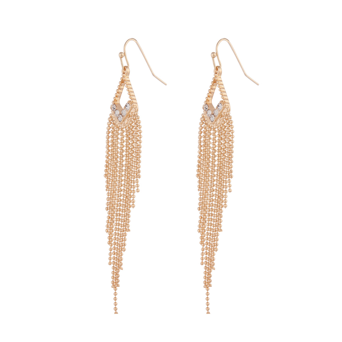 Gold Cascading Drop Earrings