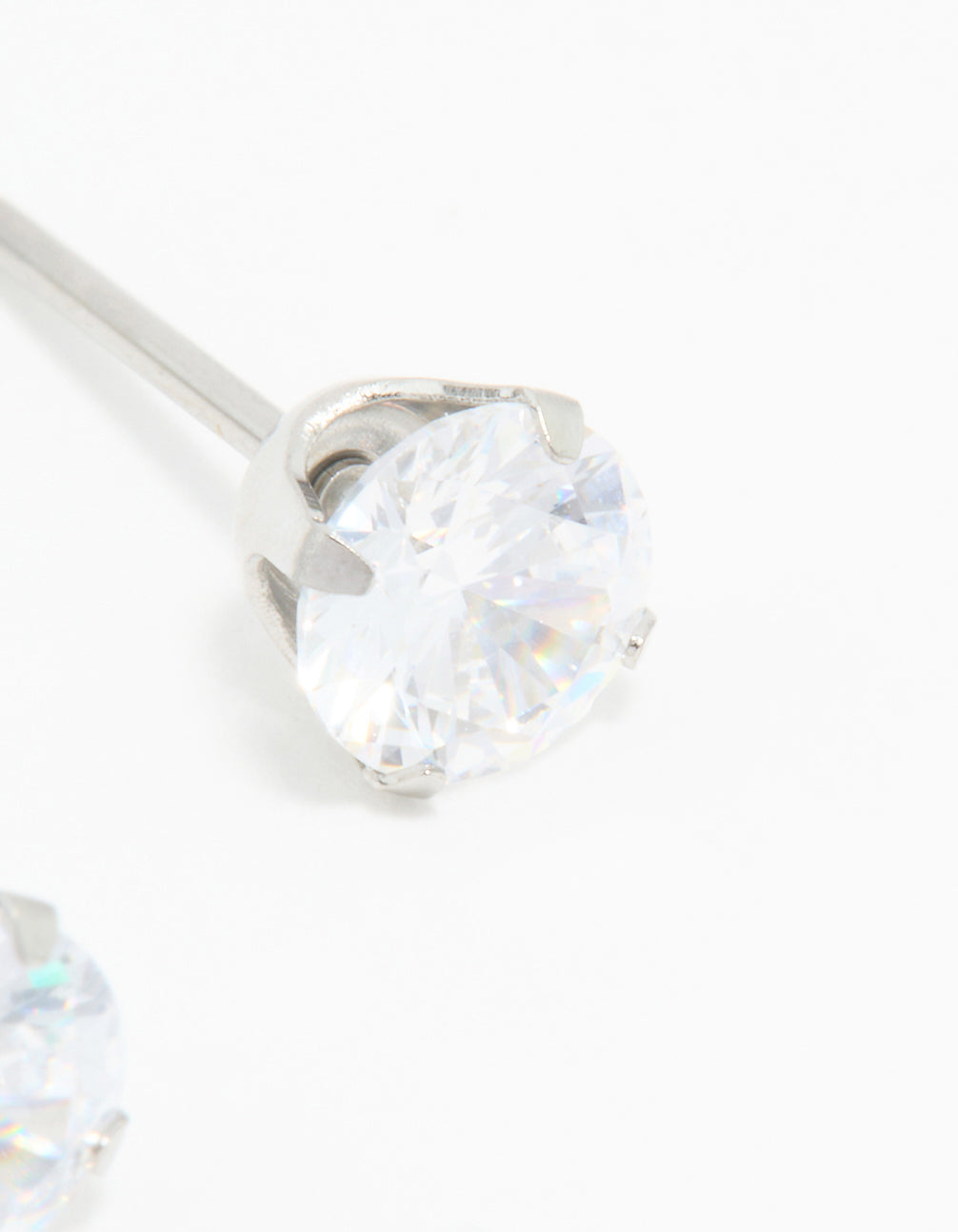 Surgical Stainless Steel 5MM Cubic Zirconia Piercing Stud