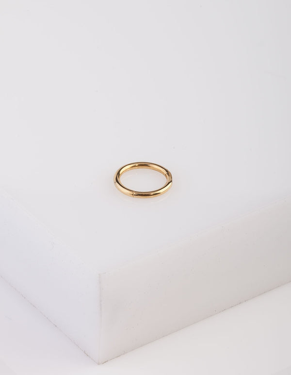 Gold Surgical Steel Clicker Ring