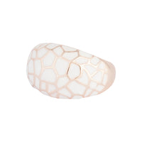 Rose Gold Cracked Enamel Ring - link has visual effect only