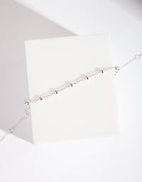 Sterling Silver Ball Chain Bracelet Anklet - link has visual effect only