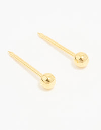 24KT Gold Plated Surgical Stainless Steel3MM Ball Piercing Stud - link has visual effect only