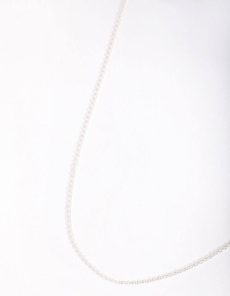 Sterling Silver 45cm Plain Chain Necklace