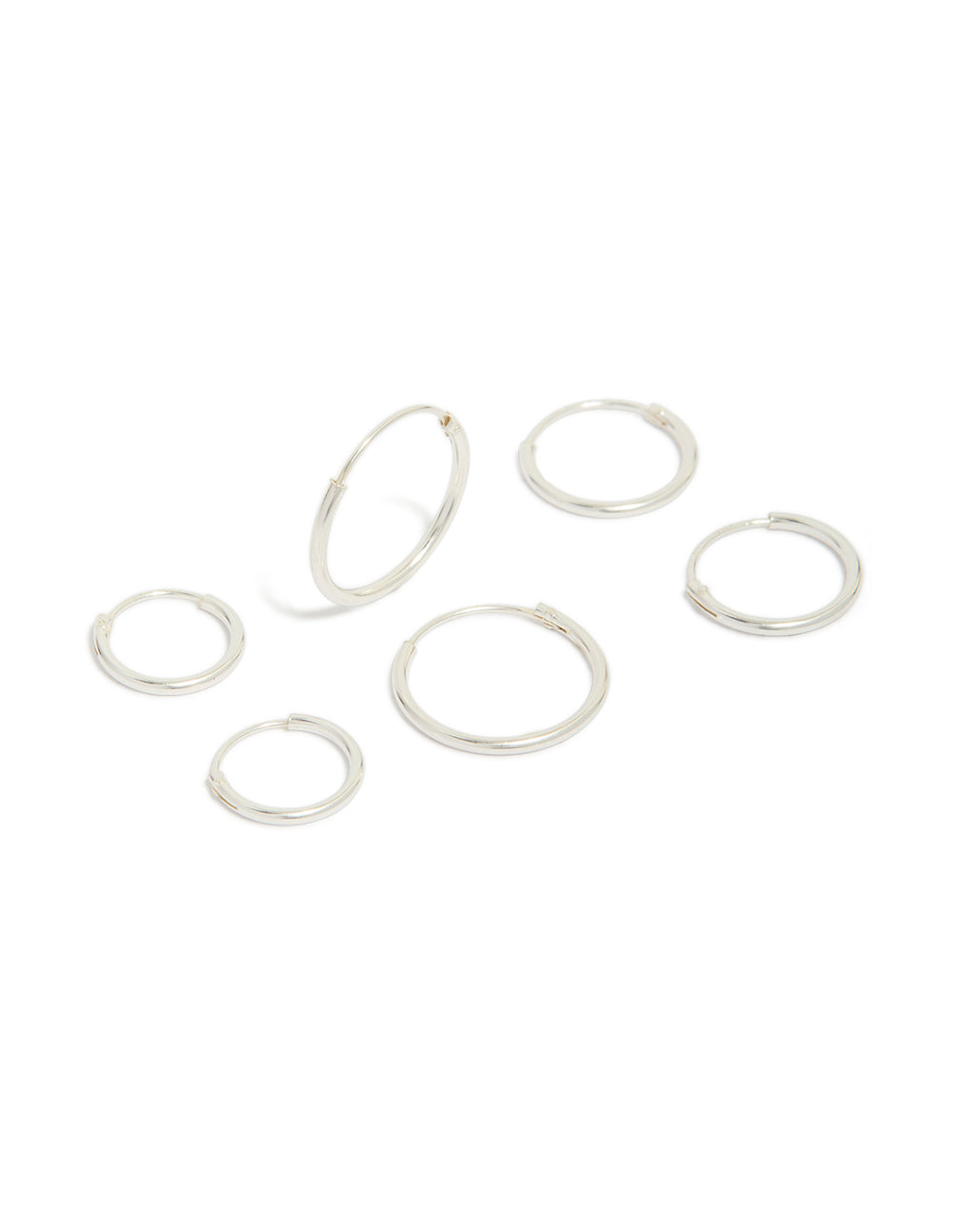 Sterling Silver Classic Hoop Pack