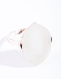 Rose Gold Natural Stone Ring - link has visual effect only