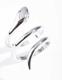 Silver Sleek Wrap Ring - link has visual effect only