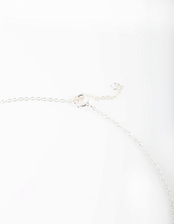 Sterling Silver Moon Necklace