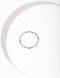 Rhodium Fine 10mm Clicker Earring - link has visual effect only