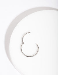 Rhodium Fine 10mm Clicker Earring - link has visual effect only