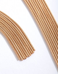 Gold Knot Snakechain Earrings - link has visual effect only