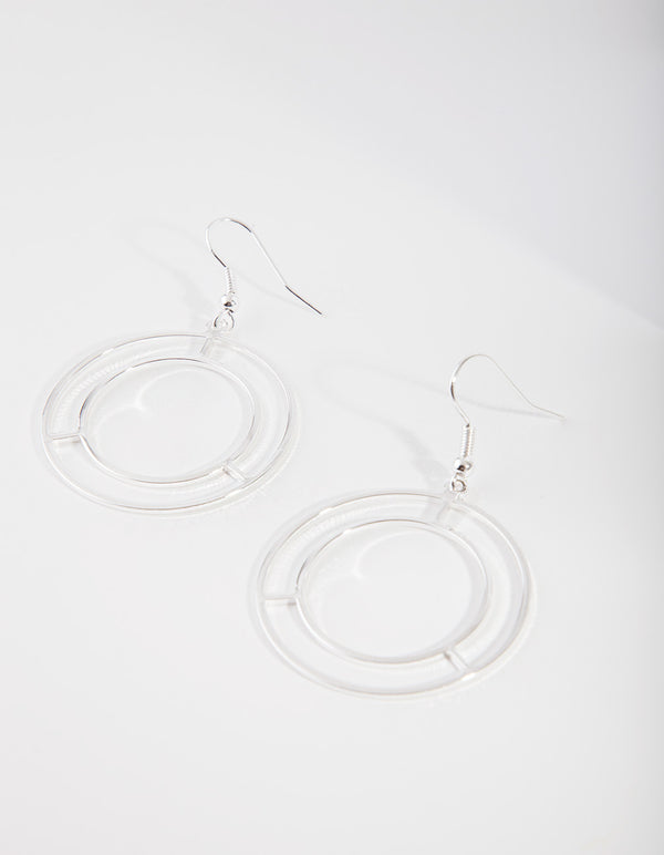 Silver Playschool Window Earrings