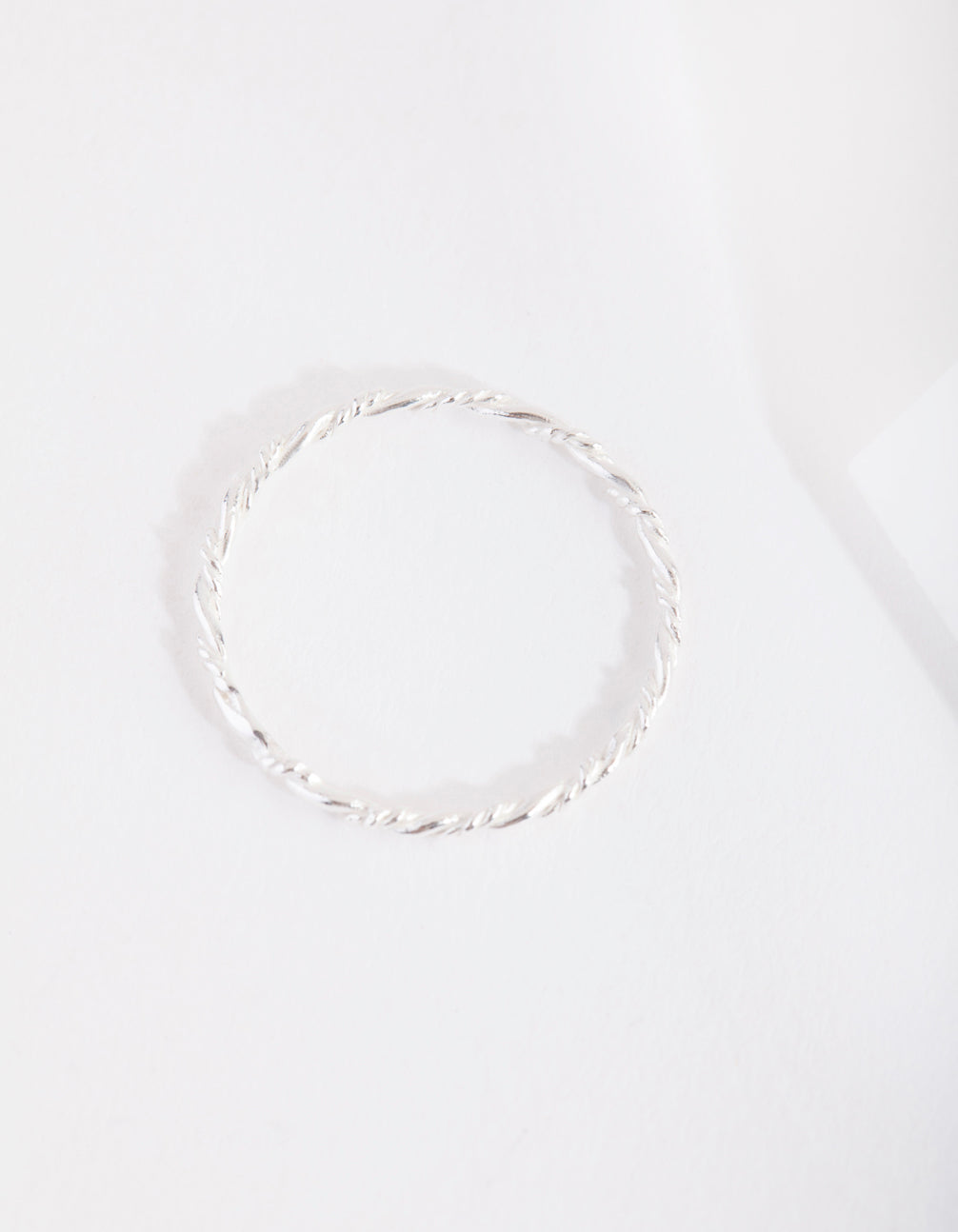 Sterling Silver Fine Twist Ring