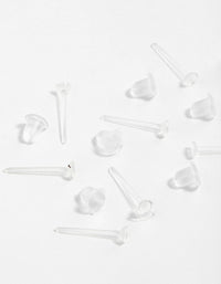 Plastic Sensitive Silicone Earrings - link has visual effect only