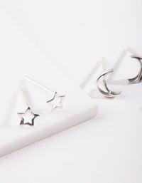 Sterling Silver Celestial Earring Pack - link has visual effect only