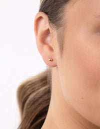 Gold Plated Sterling Silver Stud & Hoop Pack Earring - link has visual effect only