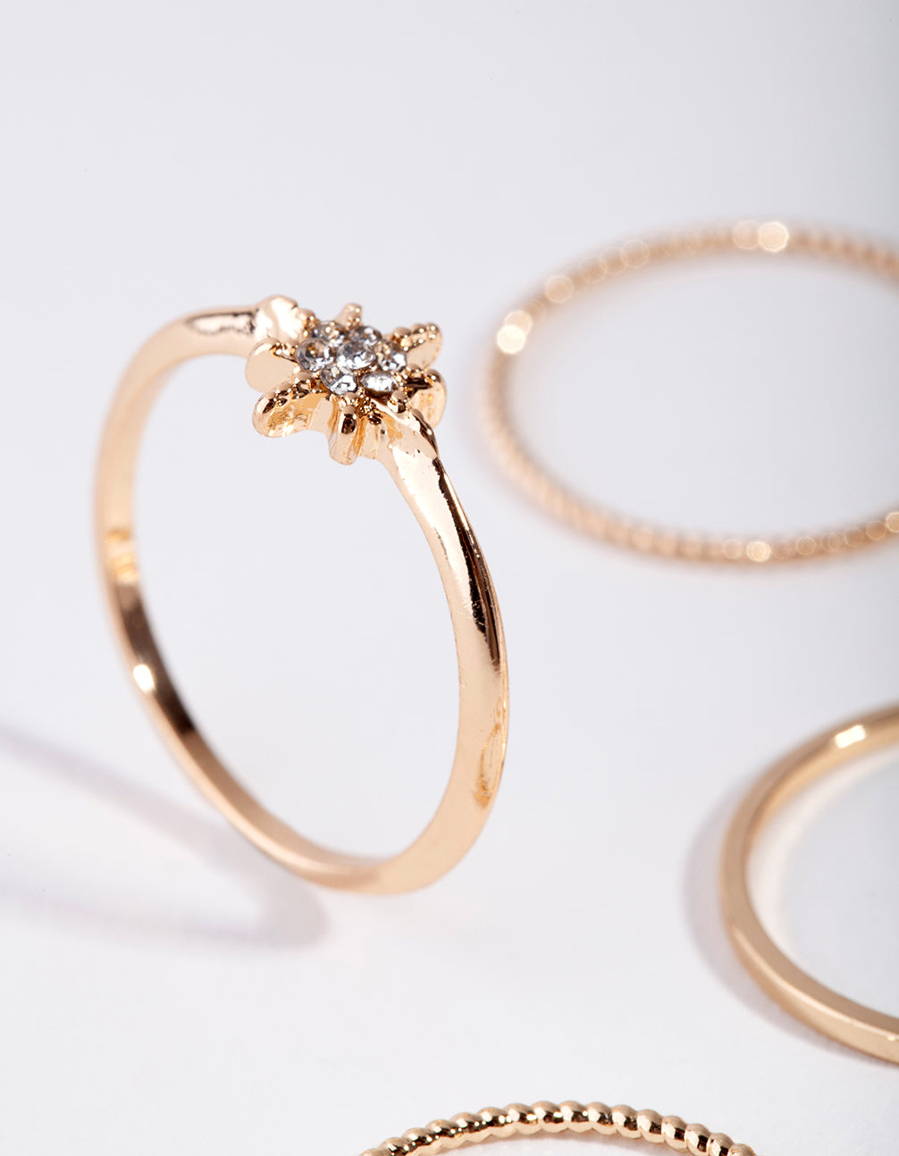 Gold Celestial Star Ring 9-Pack