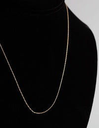 9ct Gold Prince of Wales Chain Necklace - link has visual effect only