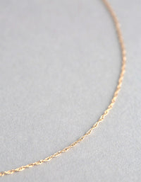 9ct Gold Prince of Wales Chain Necklace - link has visual effect only