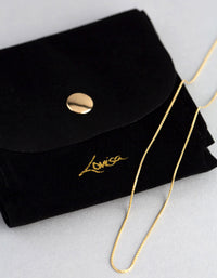 9ct Gold Spiga Chain Necklace - link has visual effect only